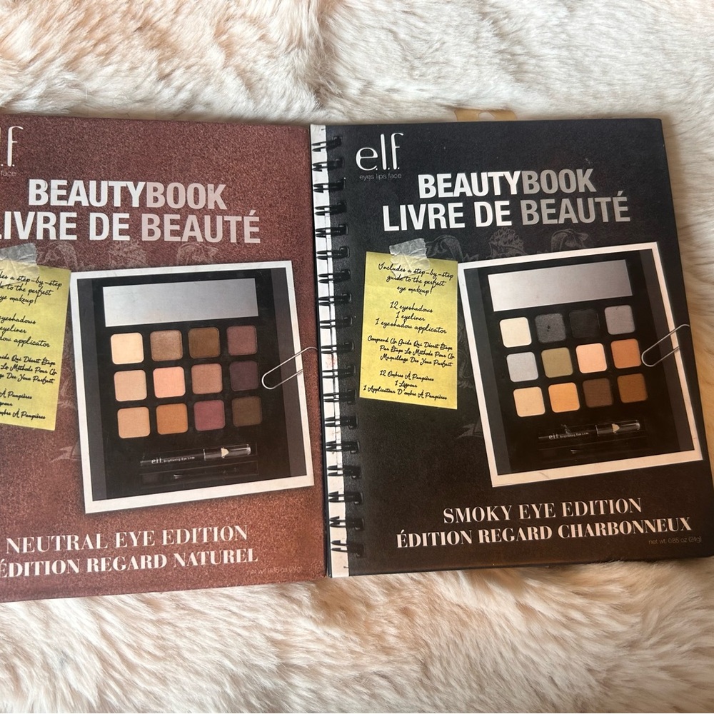 ELF Beauty Book Neutral & Smoky Eye Editions - Brown, Tan, Black, Gold, Cream